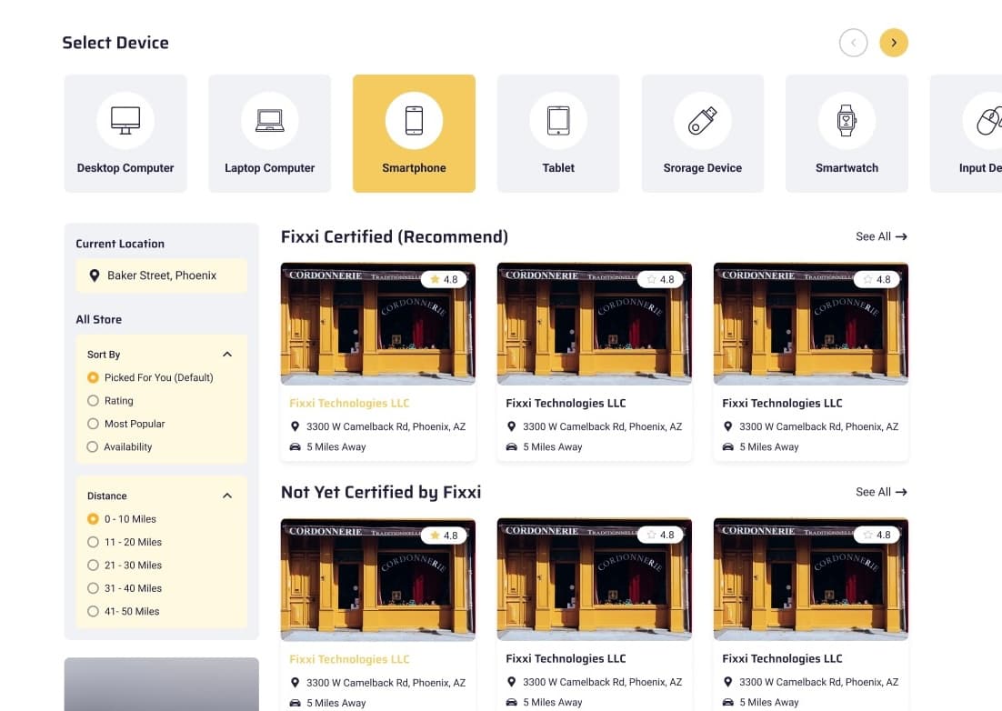 Fixxi Client Platform